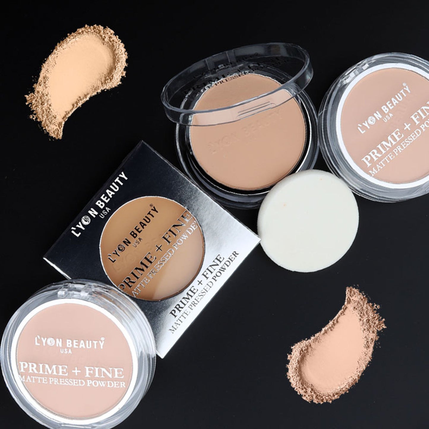 Lyon Beauty Prime + Fine Compact Powder - Shade 02 - Distacart