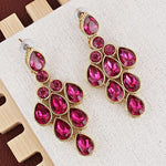 Thumbnail for Tehzeeb Creations Designer Gold-Polished Elegant Stone Necklace Set For Women & Girls - Distacart