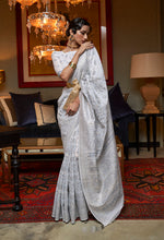 Thumbnail for Monjolika Fashion Off White Color Silk Weaving Work Traditonal Saree - Distacart