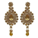 Thumbnail for Tehzeeb Creations Bridal Dulhan Designer Gold-Polished Gold Color Pearl Stone Set 9 pcs. for Women & Girls - Distacart