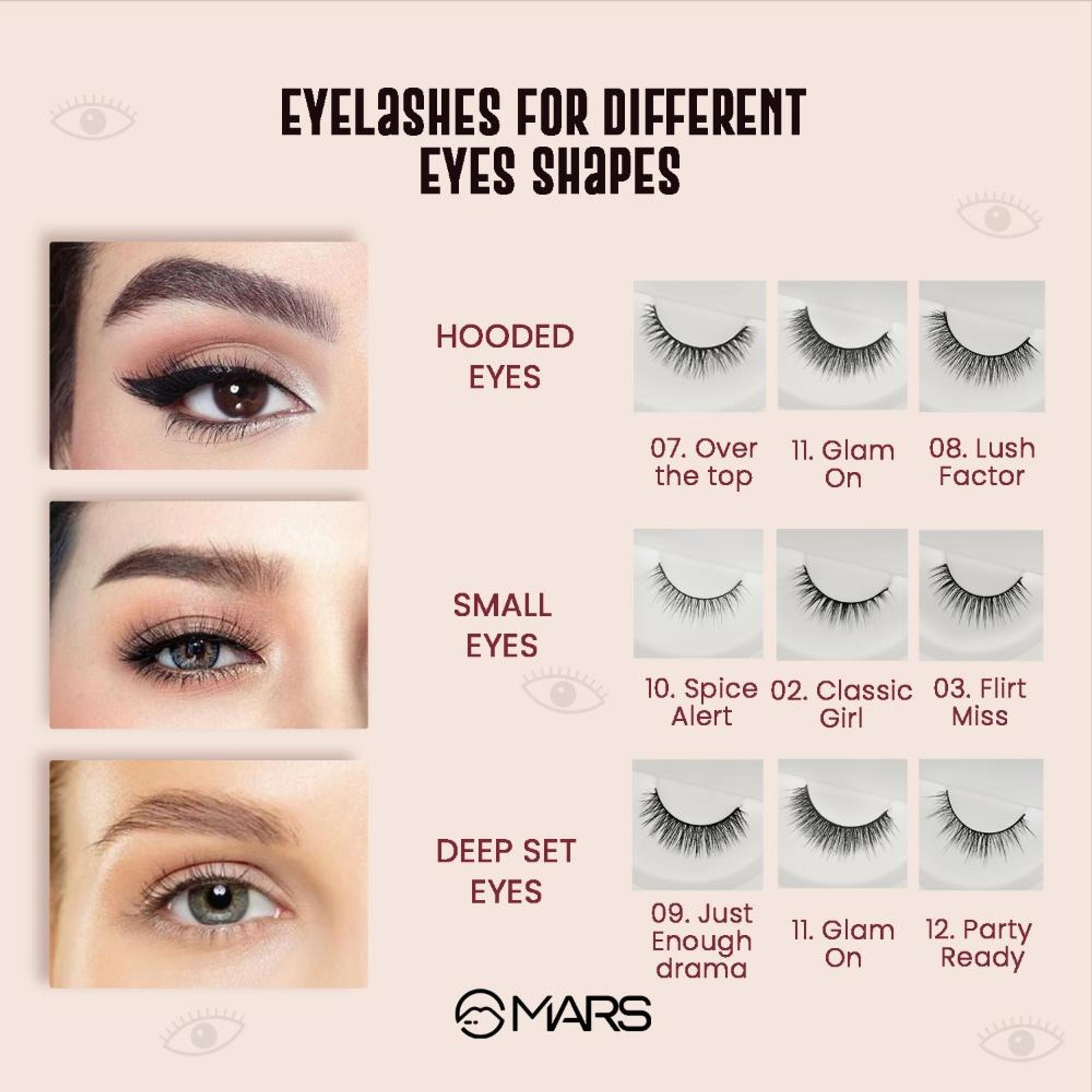 MARS Cosmetics Fabulash Eyelashes - 12 Party Ready - Distacart