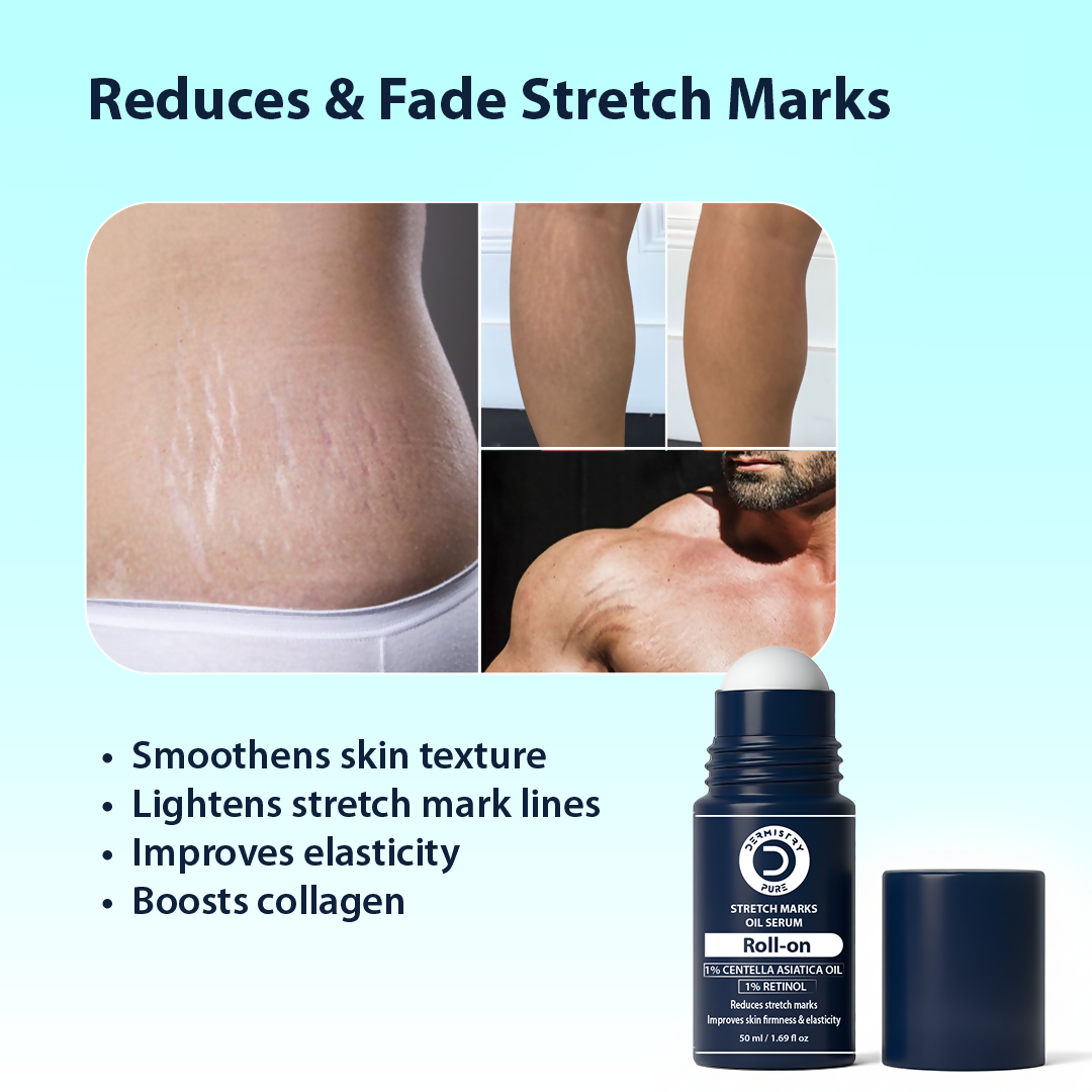 Dermistry Stretch Marks Scar Removal Roll On Oil Serum - Distacart