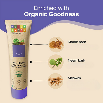 Herby Angel Berry Burst Toothpaste for Kids - Dista