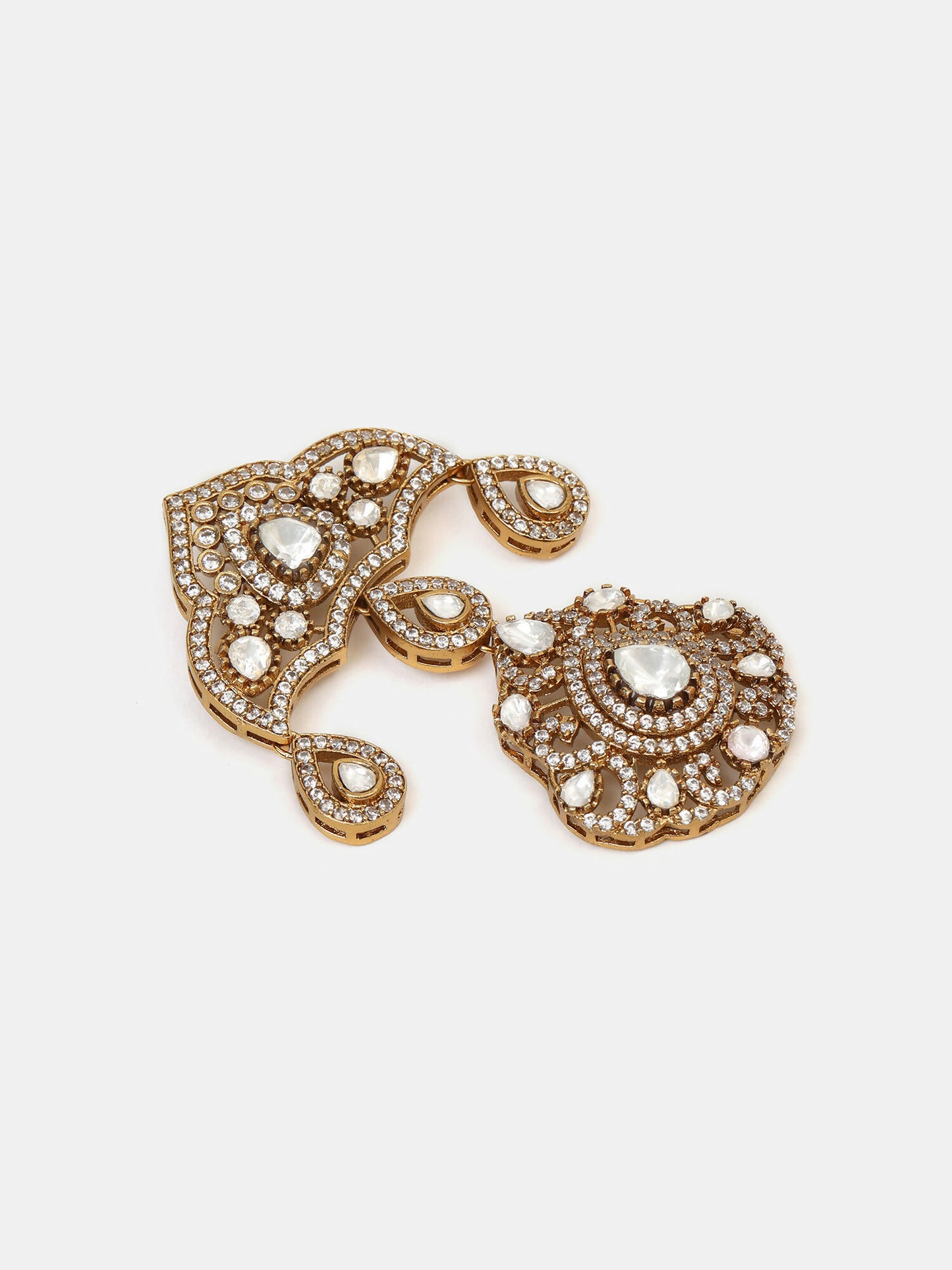 Ruby Raang Chaand Jhoomar Brooch - Distacart