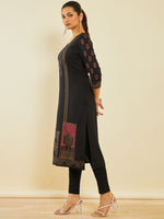 Thumbnail for Soch Ethnic Motifs Printed Straight Kurta - Distacart