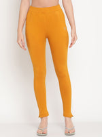 Thumbnail for TAG 7 Pack of 2 Green & Mustard Yellow Ankle-Length Leggings - Distacart