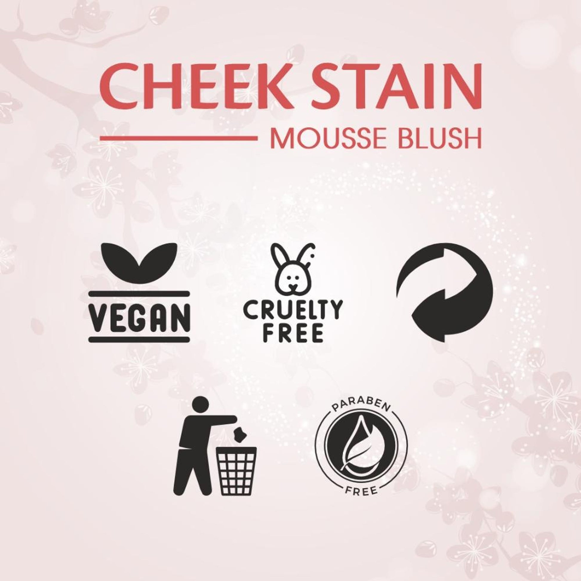 Matt Look Cheek Stain Mousse Blushs - 03 Roseate - Distacart