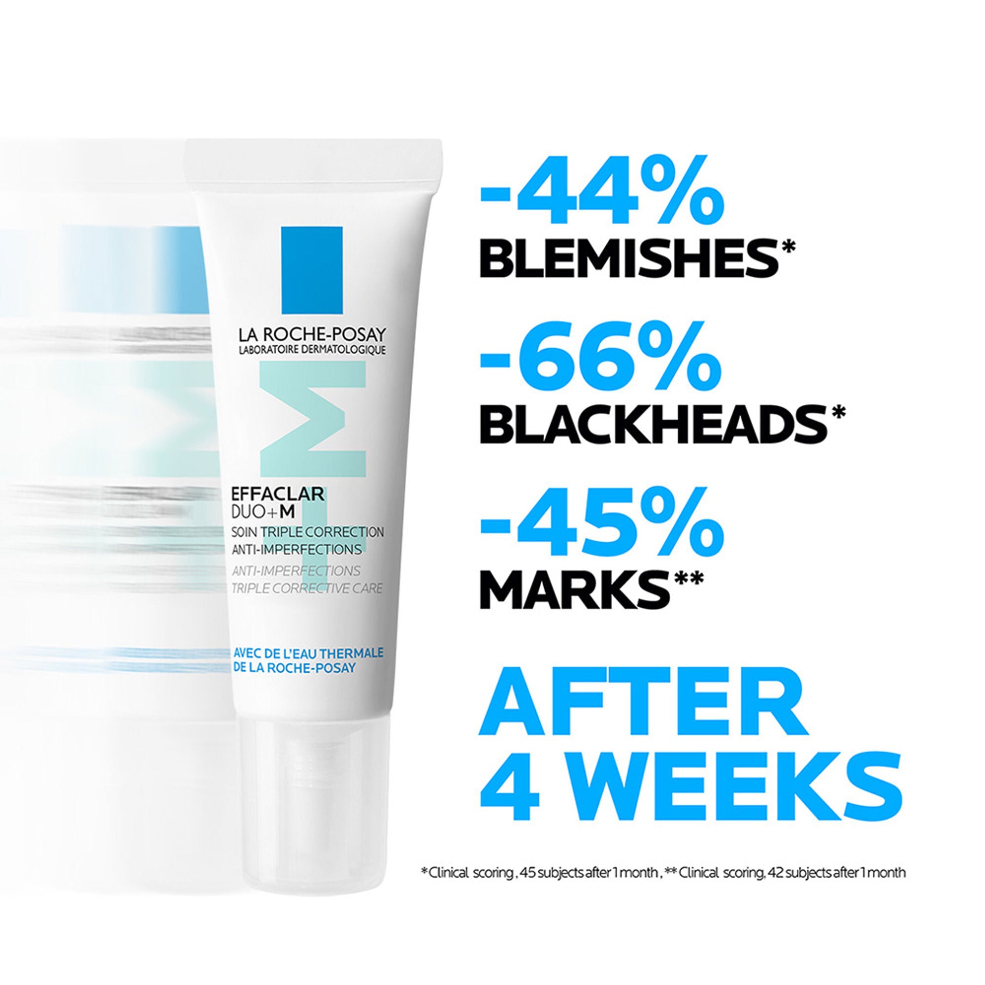 La Roche-Posay Effaclar Duo+M Gel with Salicylic acid, Anti-Acne Moisturiser for Acne-Prone Skin