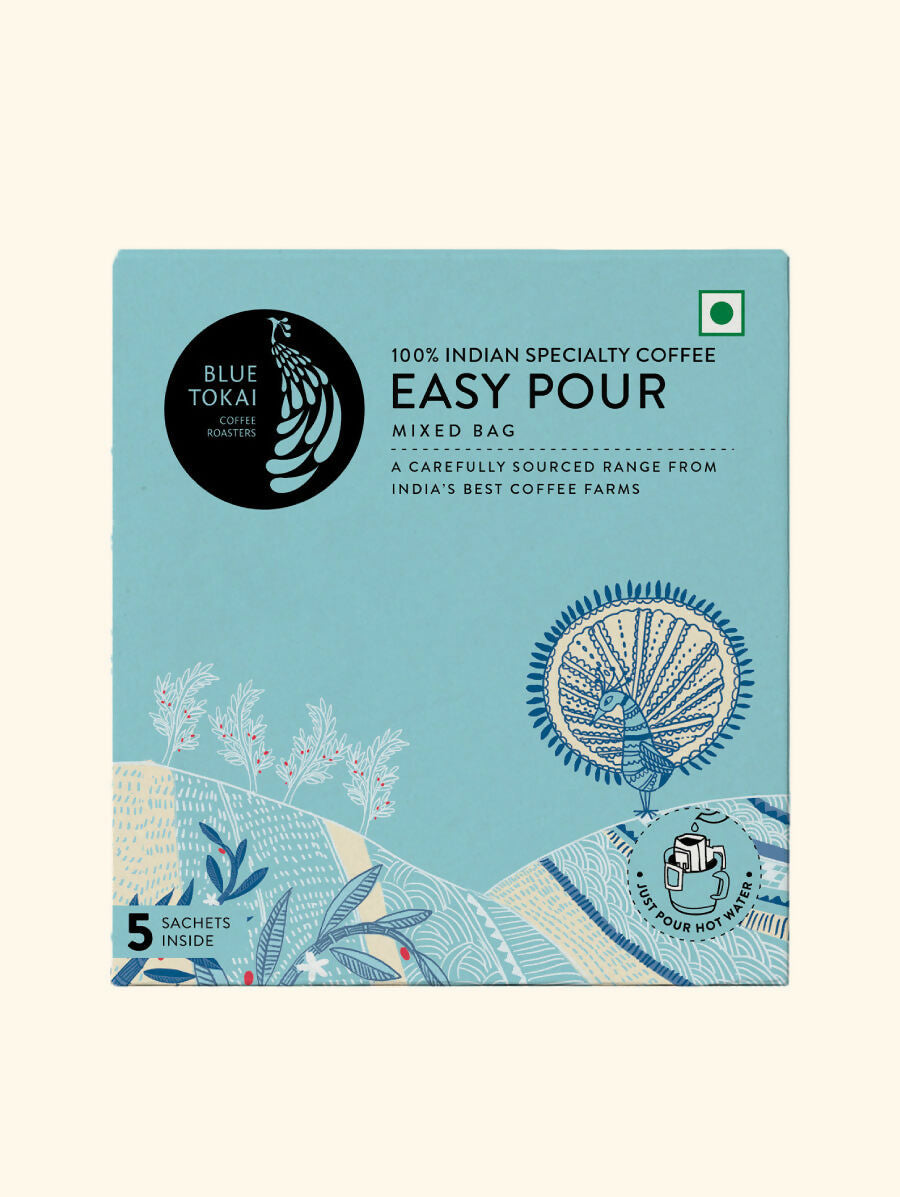 Blue Tokai Mixed Light To Dark Roasts Easy Pour Sachets - Distacart