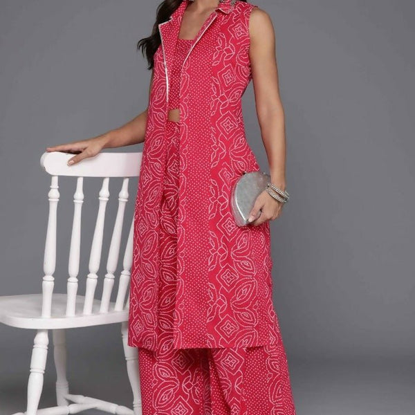 Ahalyaa Women's Traditional Wear Co-ods - Pink - Distacart
