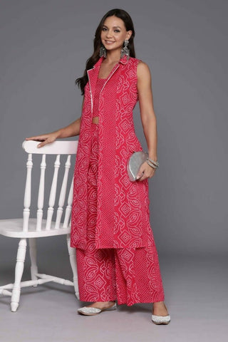 Ahalyaa Women's Traditional Wear Co-ods - Pink - Distacart