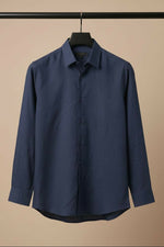 Thumbnail for Horizon — Blue Cotton Shirt by Hilo Design - Dista