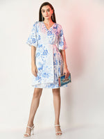 Thumbnail for Myshka Women's White Printed Dress - Distacart