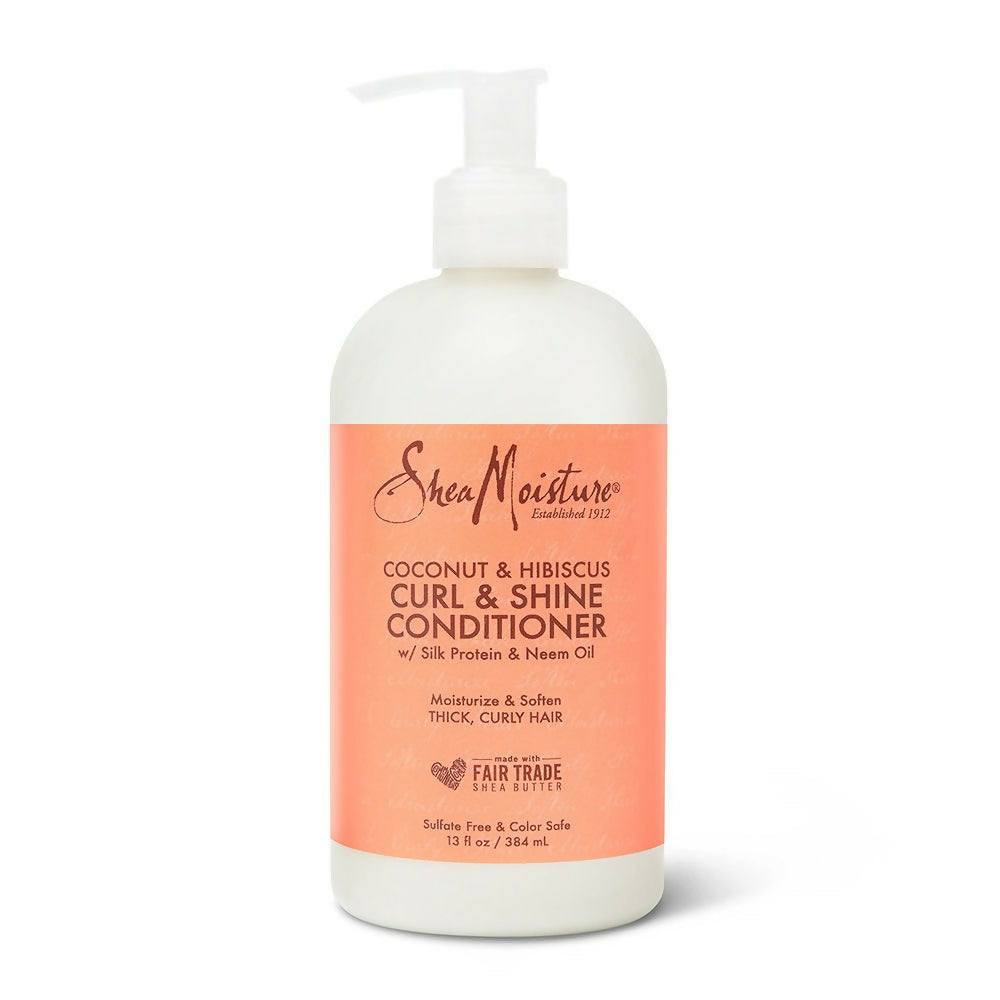 Shea Moisture Coconut & Hibiscus Curl & Shine Conditioner - Distacart