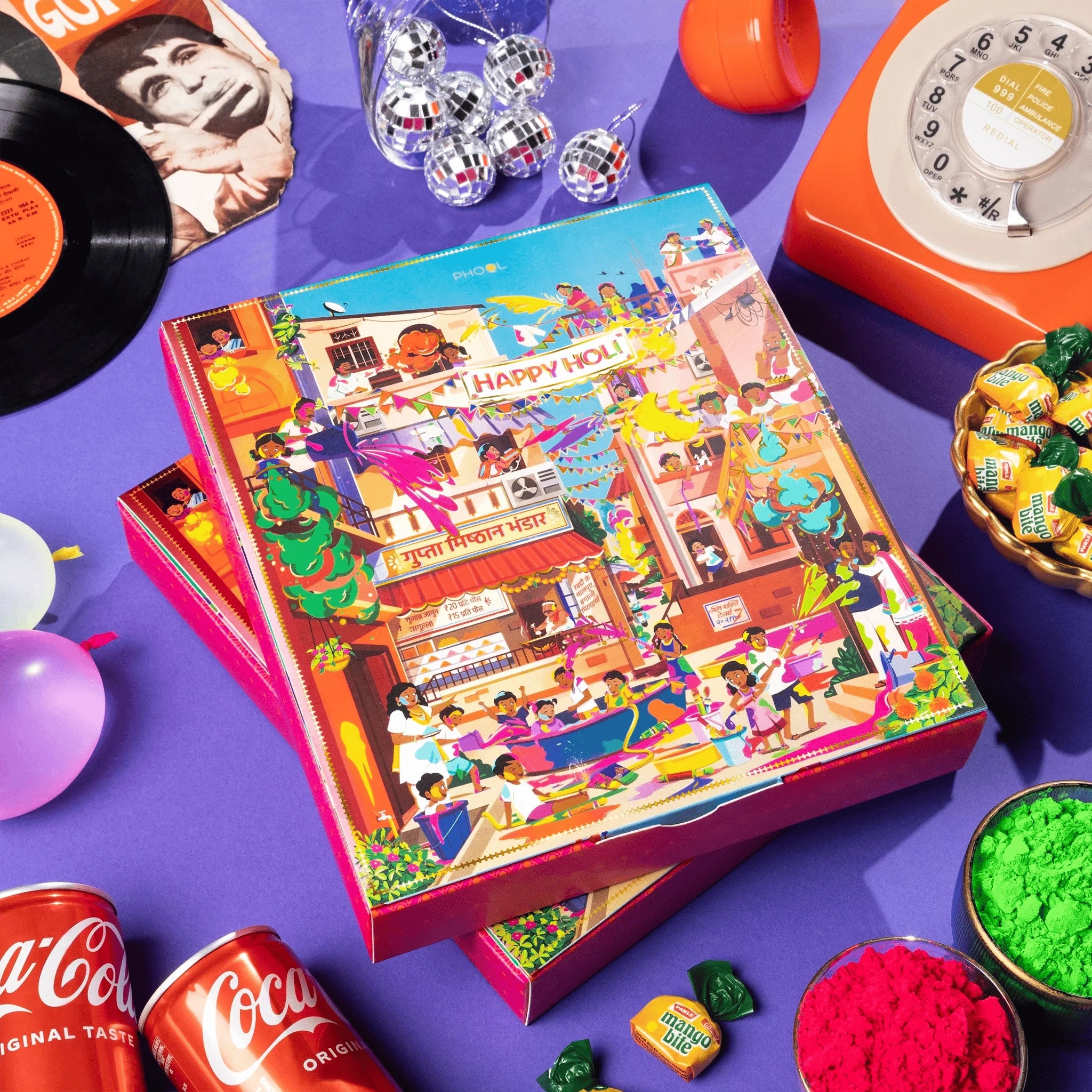Phool Holi Mohalla Pop-Up Gulaal Box - Distacart