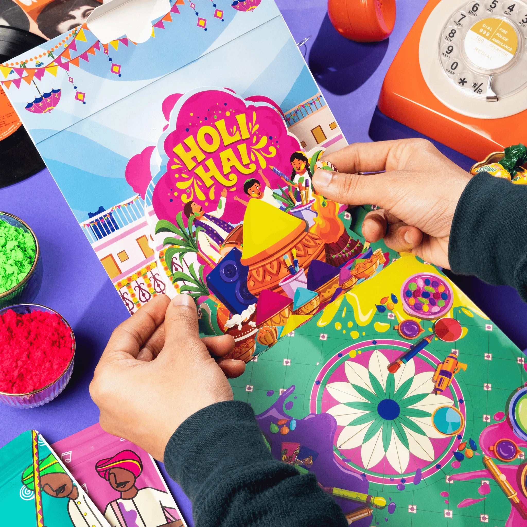 Phool Holi Mohalla Pop-Up Gulaal Box - Distacart