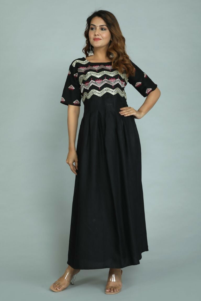 Alvano Printed Stylish Anarkali Kurti for Women and Girls Rayon Embroidery - Distacart