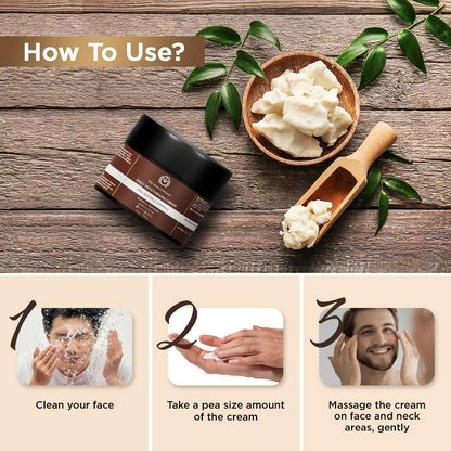 The Man Company Non-Sticky Daily Moisturizing Cream For Dry Skin - Distacart