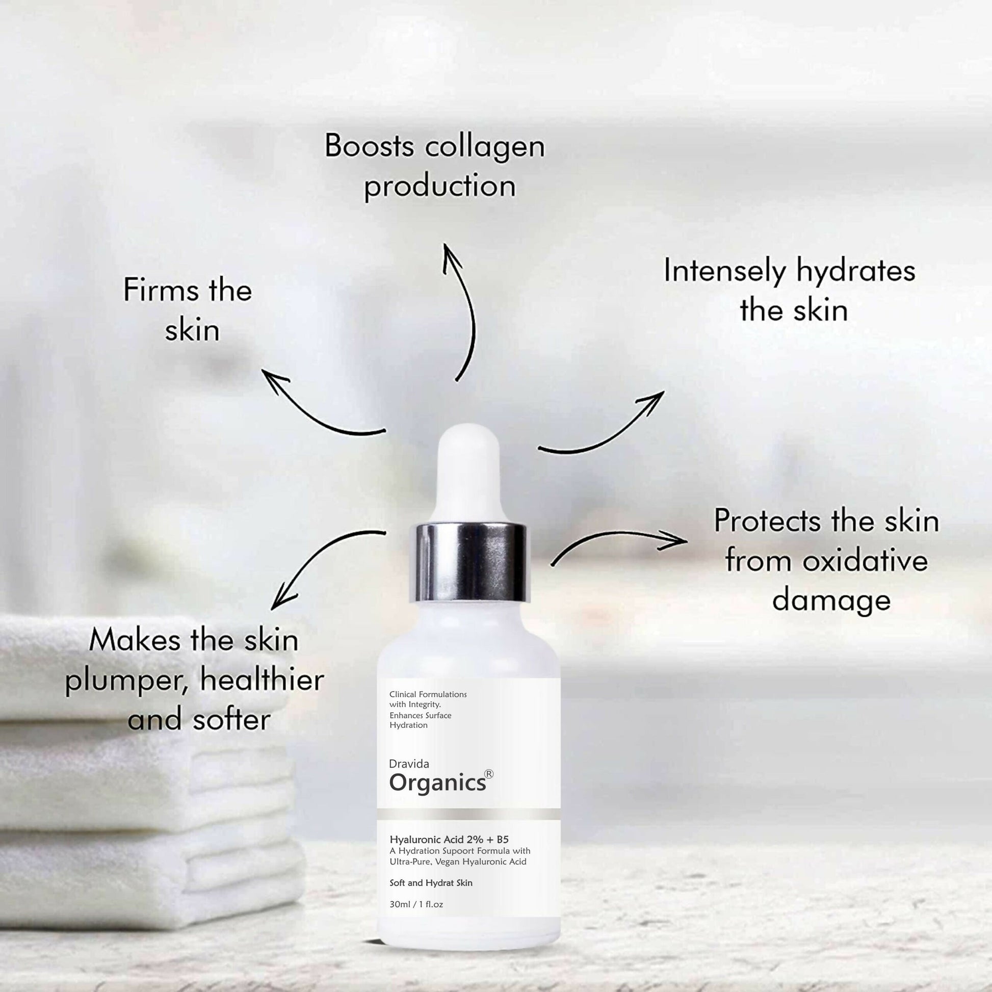 Dravida Organics Hyaluronic Acid Serum - Dista