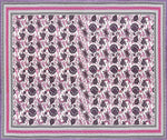 Thumbnail for Green Orange Floral Printed Cotton 200TC King Bedsheet With 2 Zipper Pillow Covers - King Size by House of Ree - Distacart