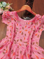 Thumbnail for Preksha Creation Women Digital Print Kota Fabric With Full Lining With Dupatta - Pink - Distacart