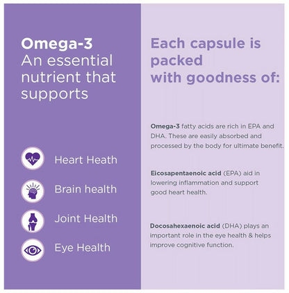 Healthyr-U Omega 3 Fish Oil Capsules - Distacart