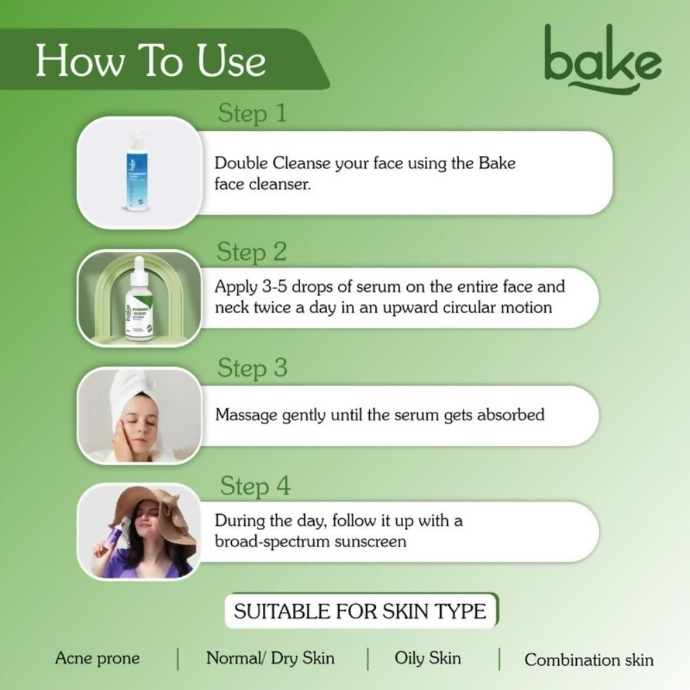 Bake 10% Niacinamide & Azelaic Acid Face Serum With Vitamin E - Distacart