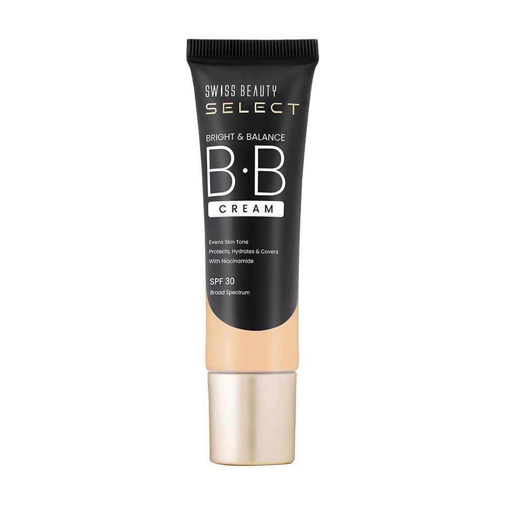Swiss Beauty Select Bright & Balance BB Cream With Niacinamide - 5 Radiant Honey - Distacart