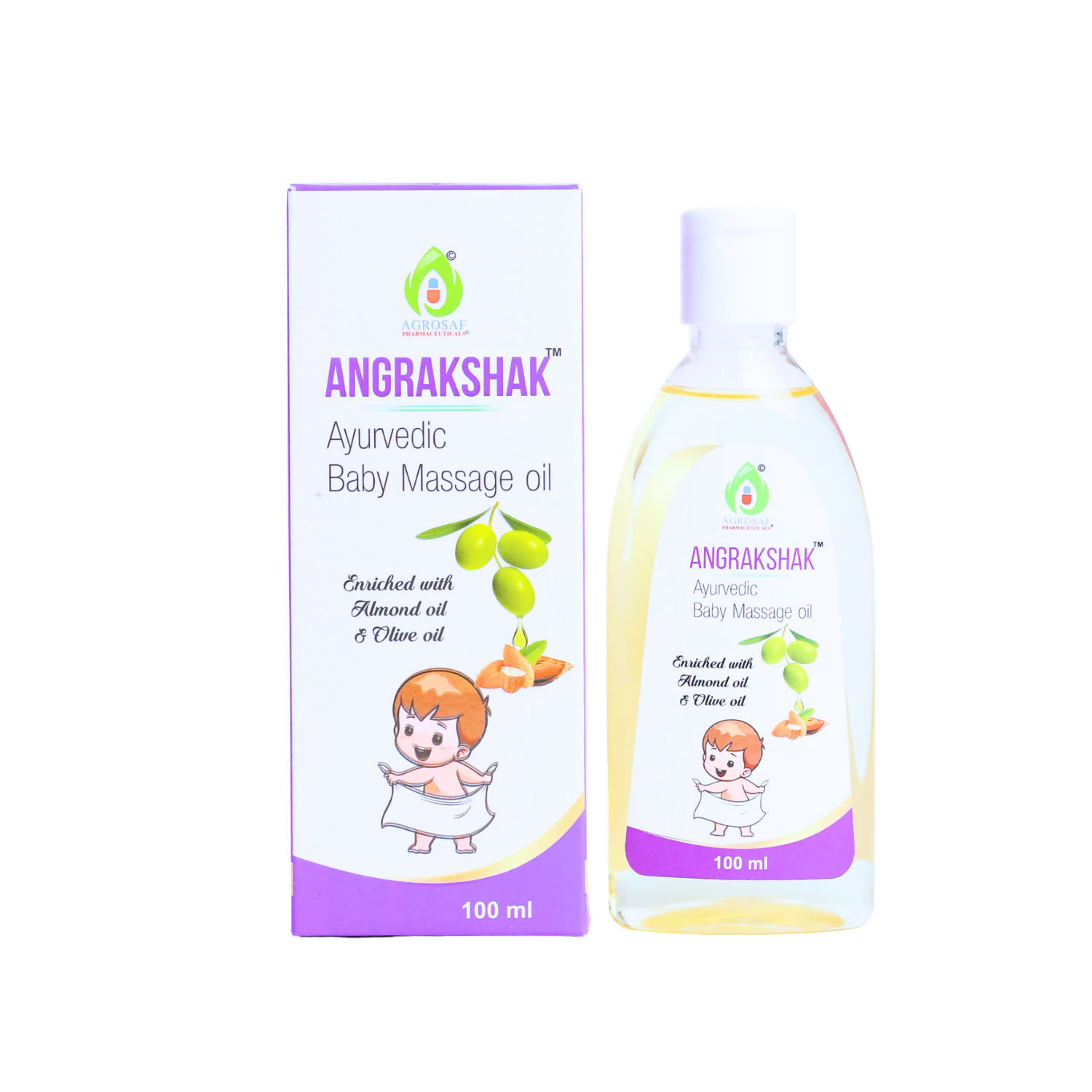 Agrosaf Ang Rakshak Baby Massage Oil - Dista