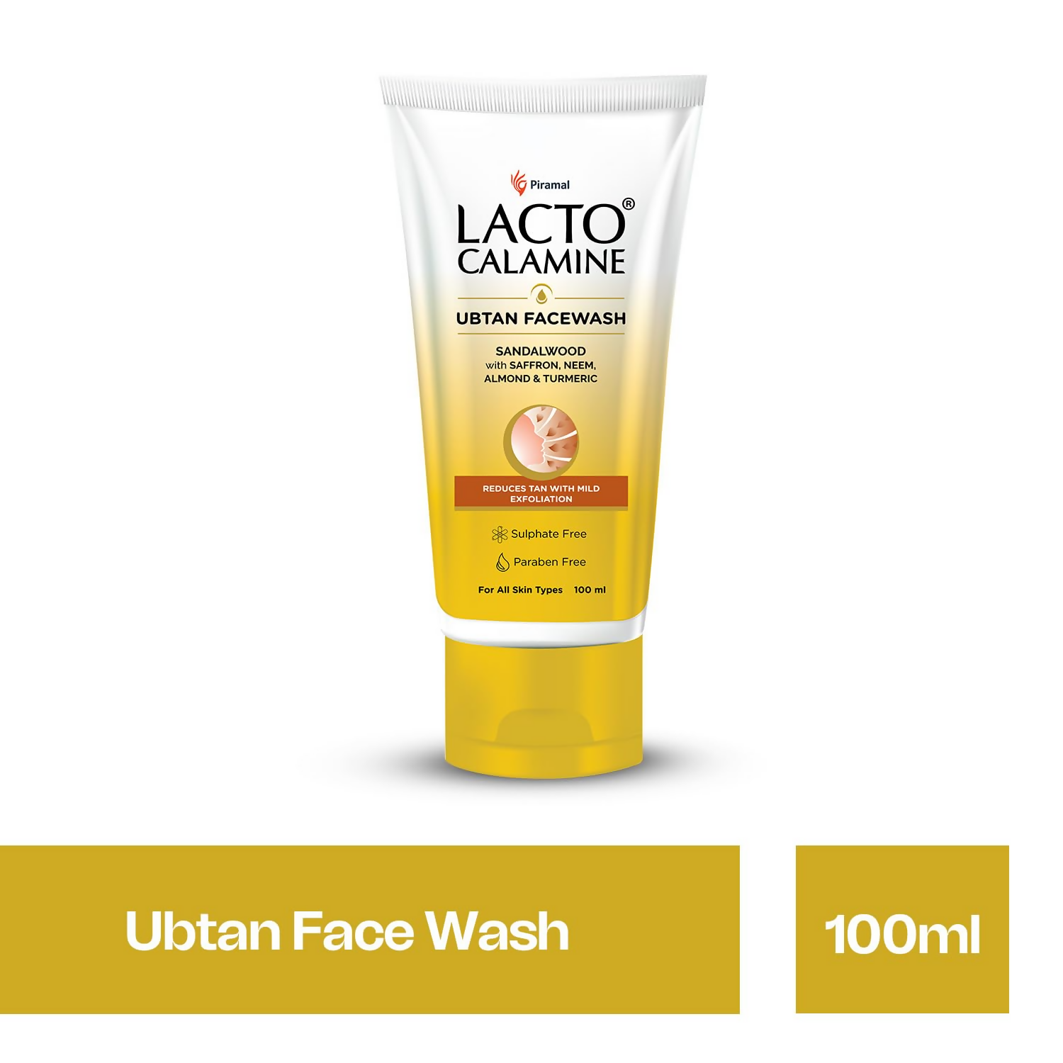 Lacto Calamine Ubtan Face Wash for Glowing Skin - Distacart
