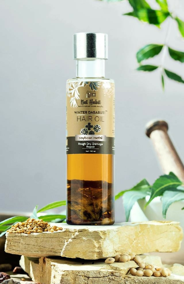 Nat Habit Soybean Methi Winter Hair Oil - Distacart