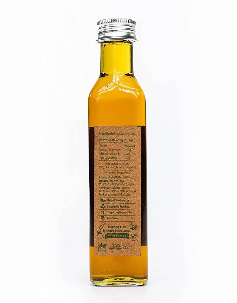 Adrish Wood Pressed Black Sesame Oil - Distacart