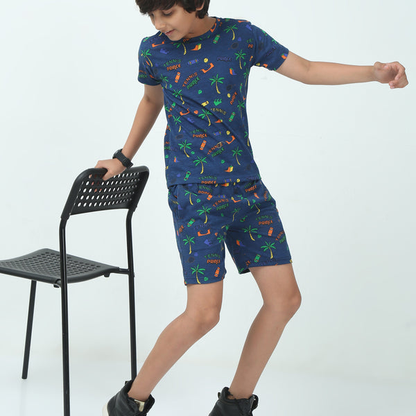 Chilins Kids Boys Girls Cotton Co-ord set Printed - Distacart