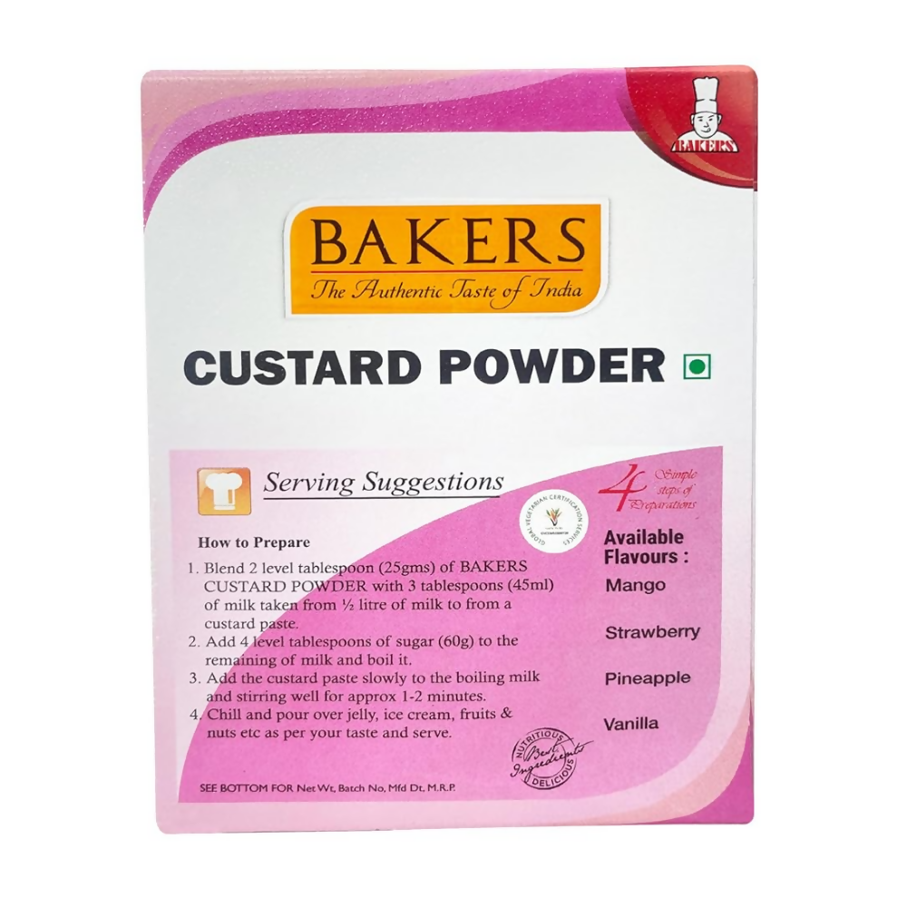 BAKERS Raspberry Flavored Custard Powder - Dista