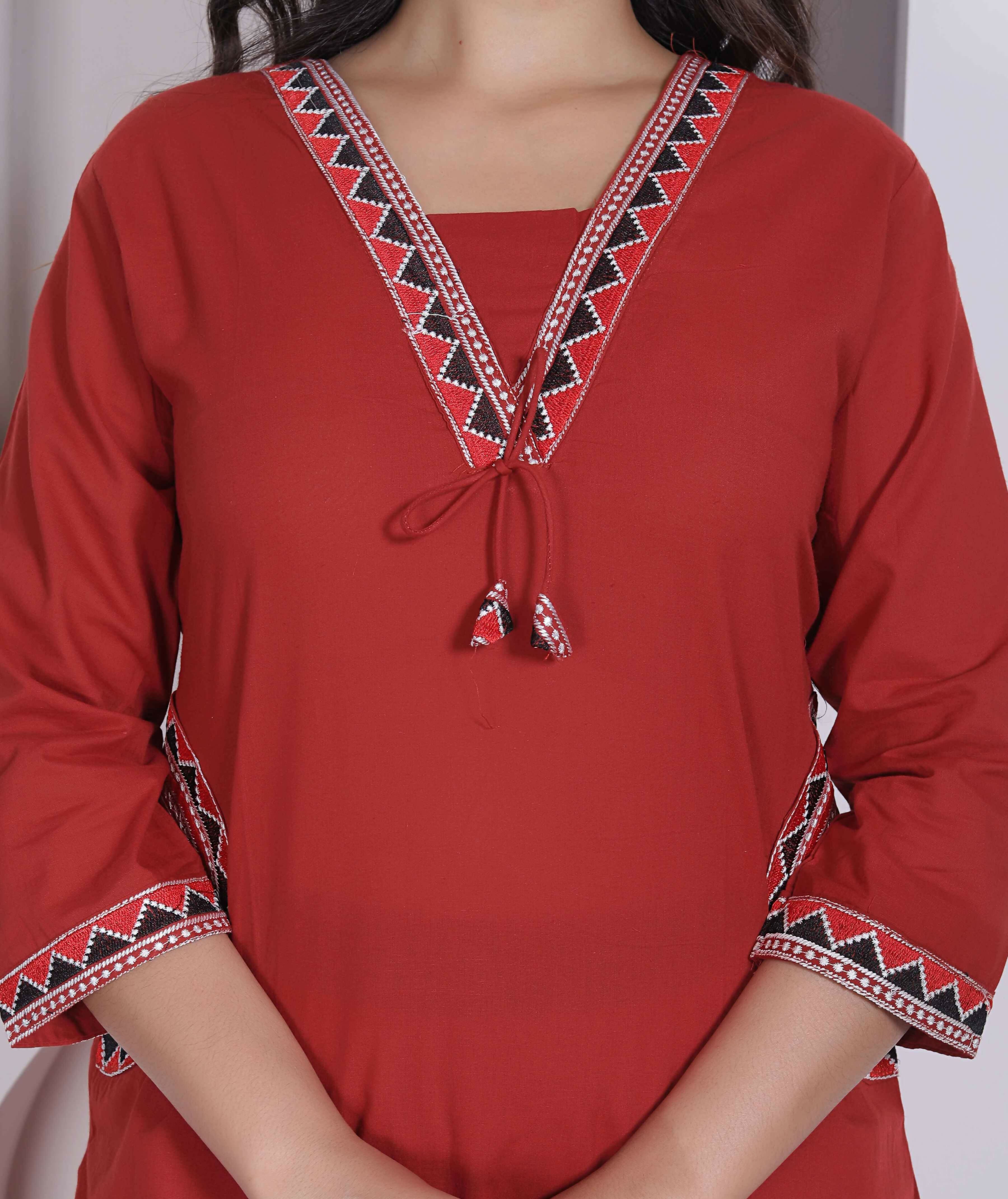 Miravan Womens Brown Straight Kurta Set - Dista