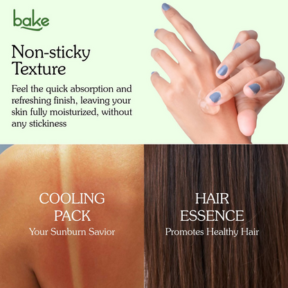 Bake 99% Pure Multi-Use Aloe Vera Gel for Face, Body & Hair - Distacart