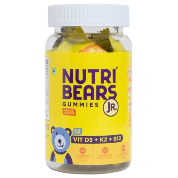NutriBears Kids Vitamin D3,K2 & B12 Gummies - Dista