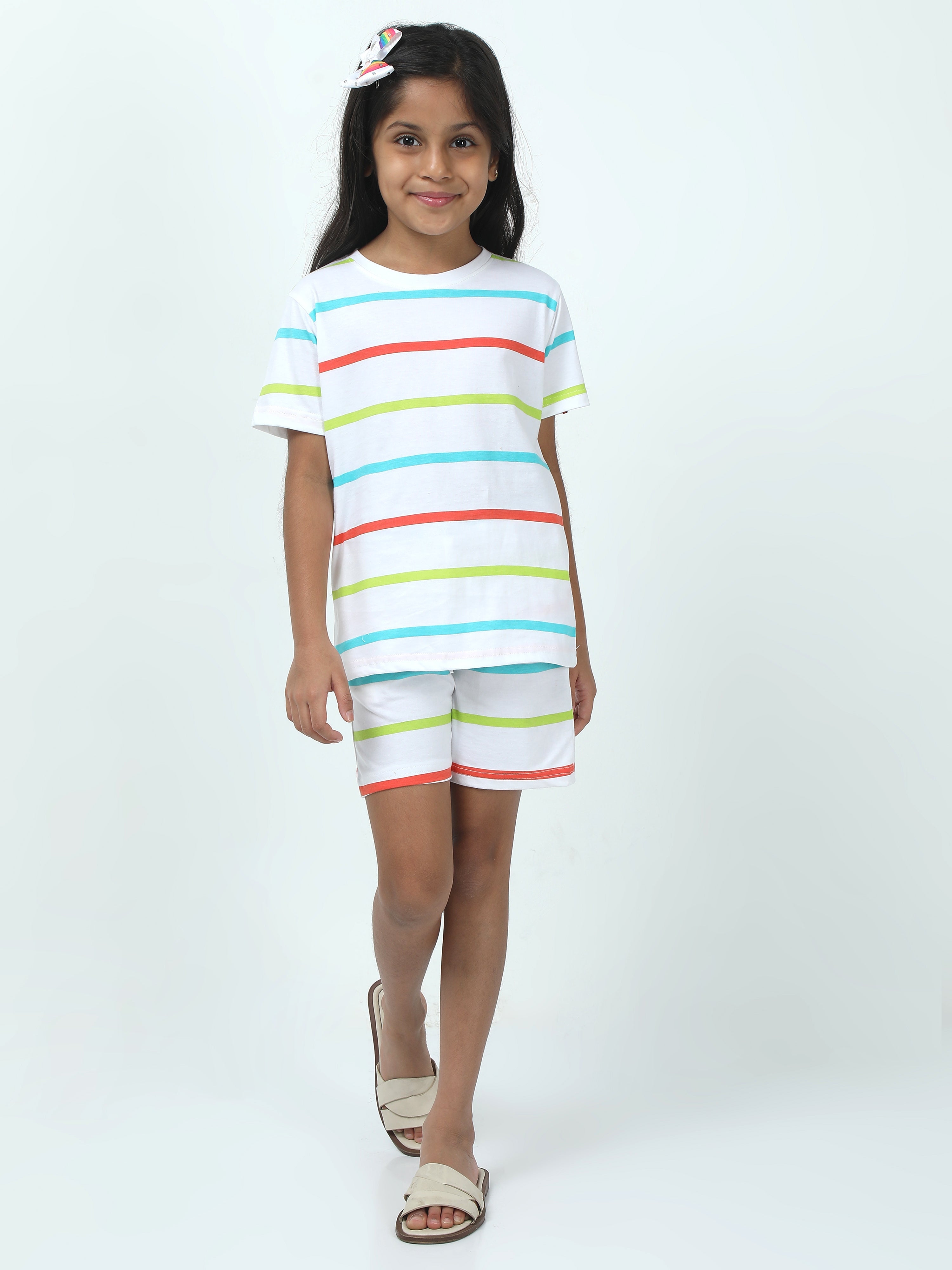 Chilins Kids Boys Girls Cotton Co-ord set Printed