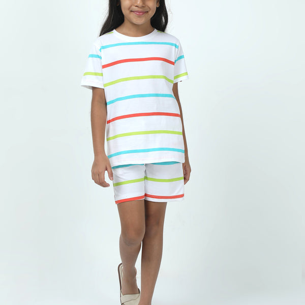 Chilins Kids Boys Girls Cotton Co-ord set Printed