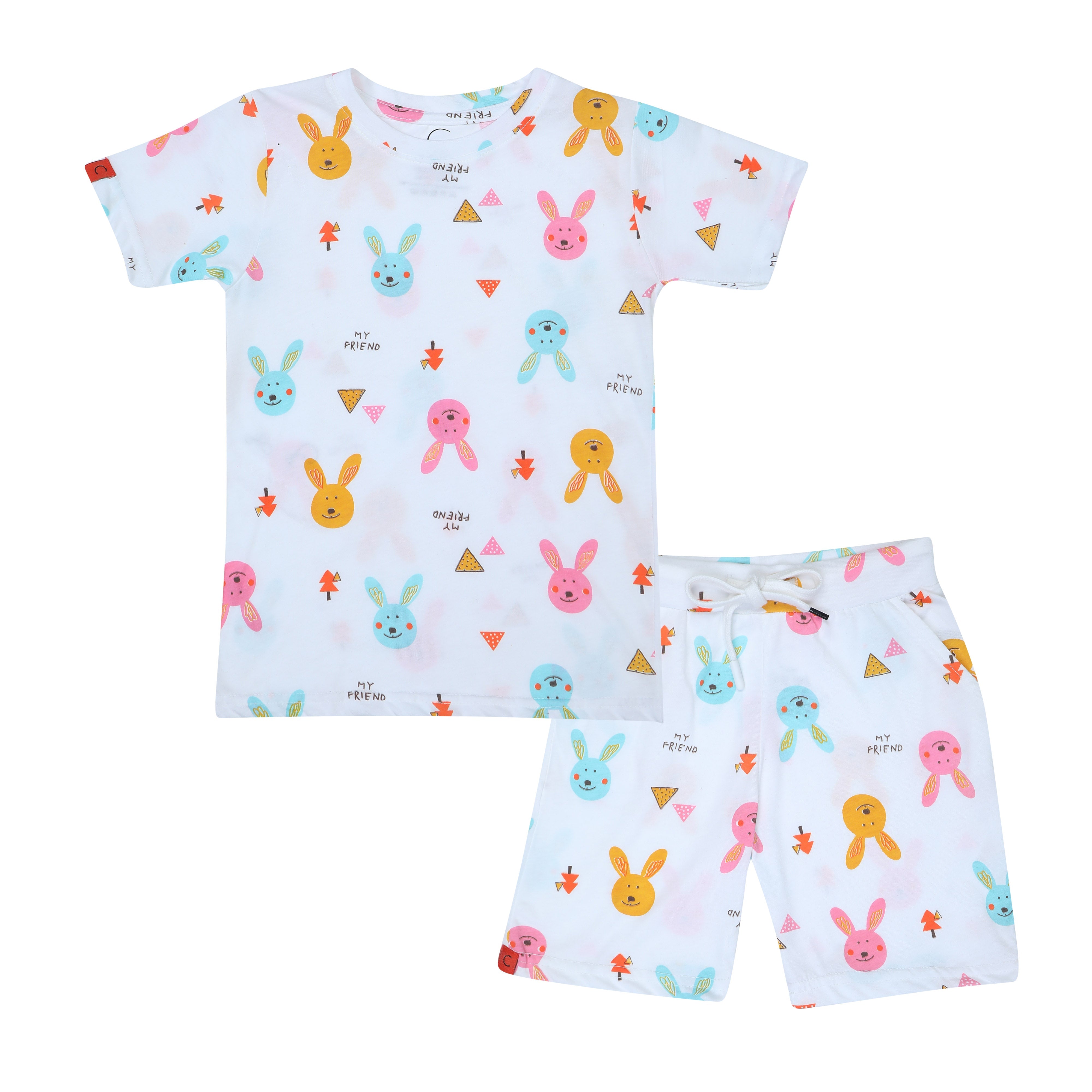 Chilins Boys Coord Set, Color- White