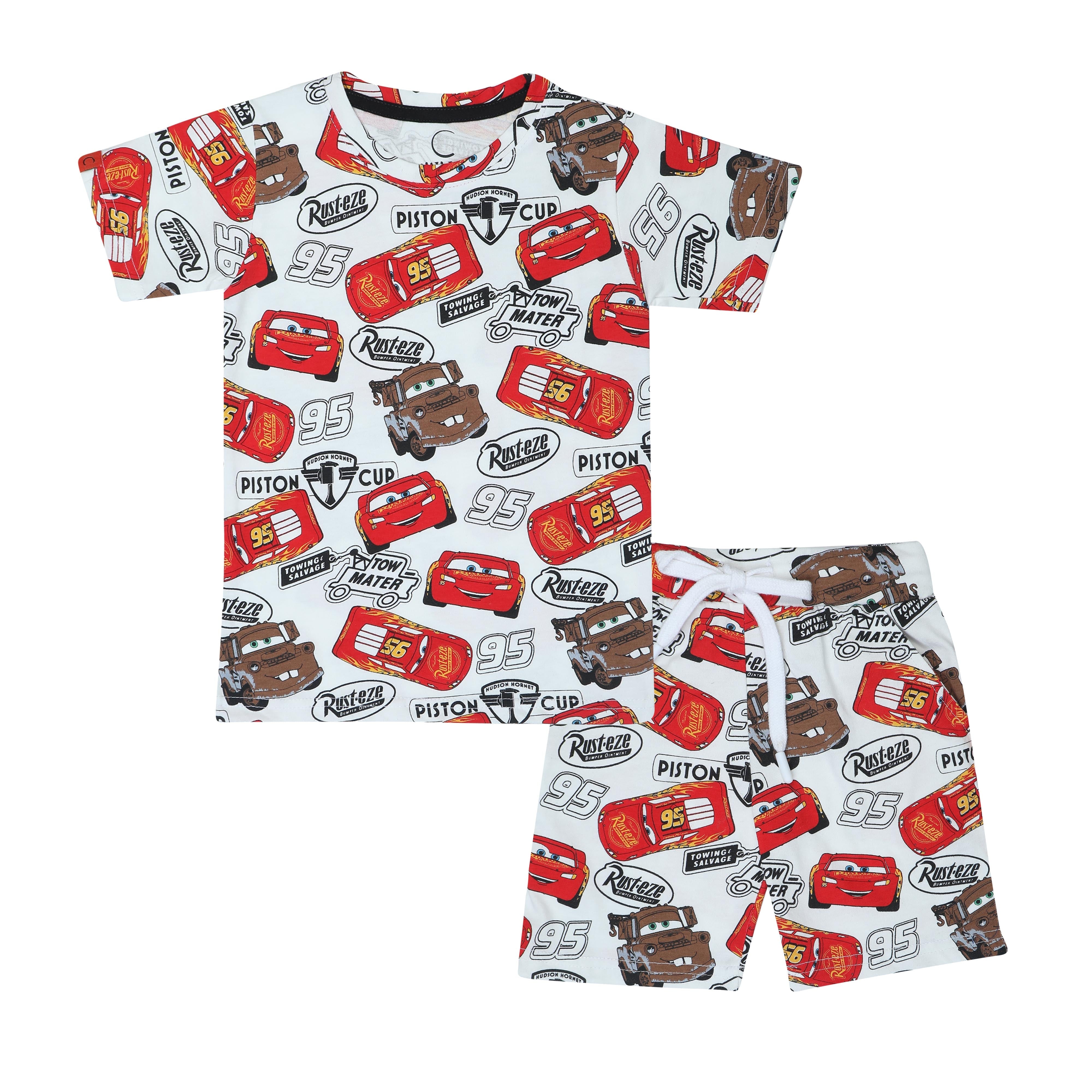 Chilins Boys Coord Set, Color- Red - Distacart