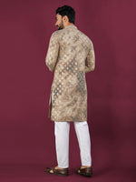 Thumbnail for Anaita Cream Chikankari Work Viscose Rayon Straight Kurta - Distacart