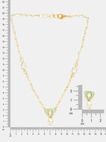 Thumbnail for Ruby Raang Ruhani Pearl Necklace And Earrings Set