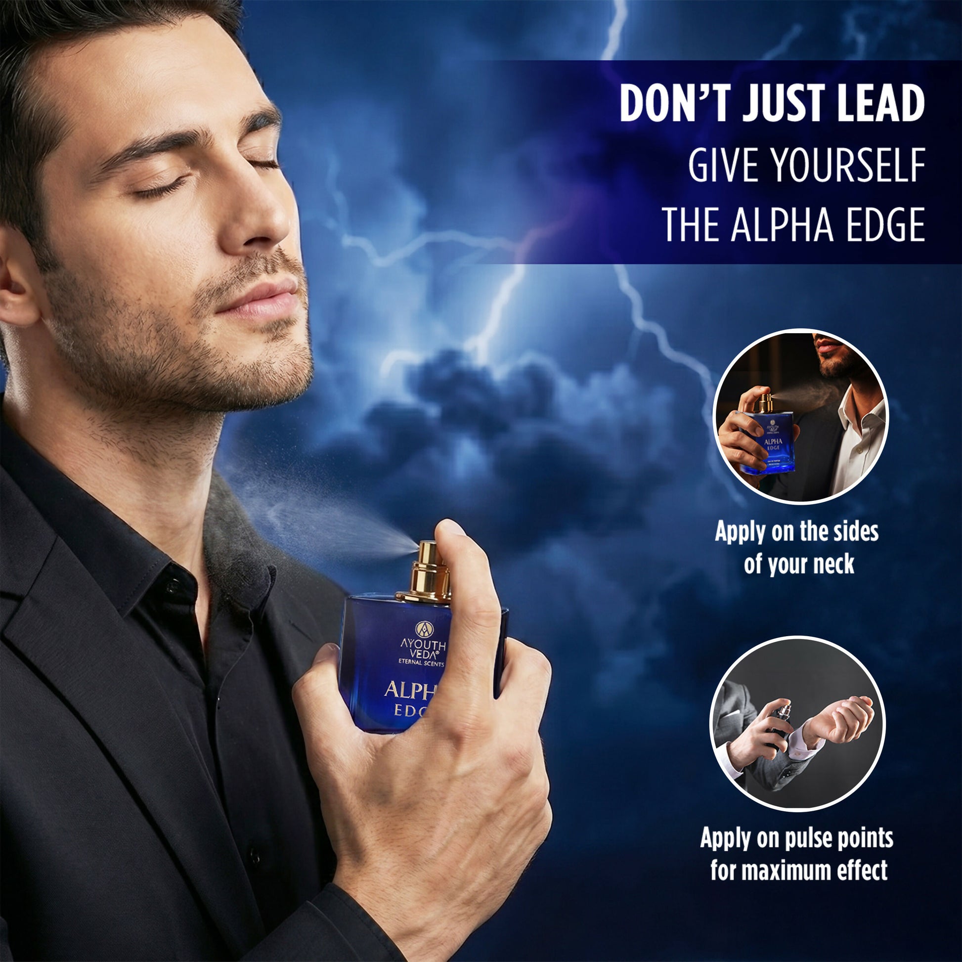 Ayouthveda Alpha Edge Eau De Parfum For Men - Dista