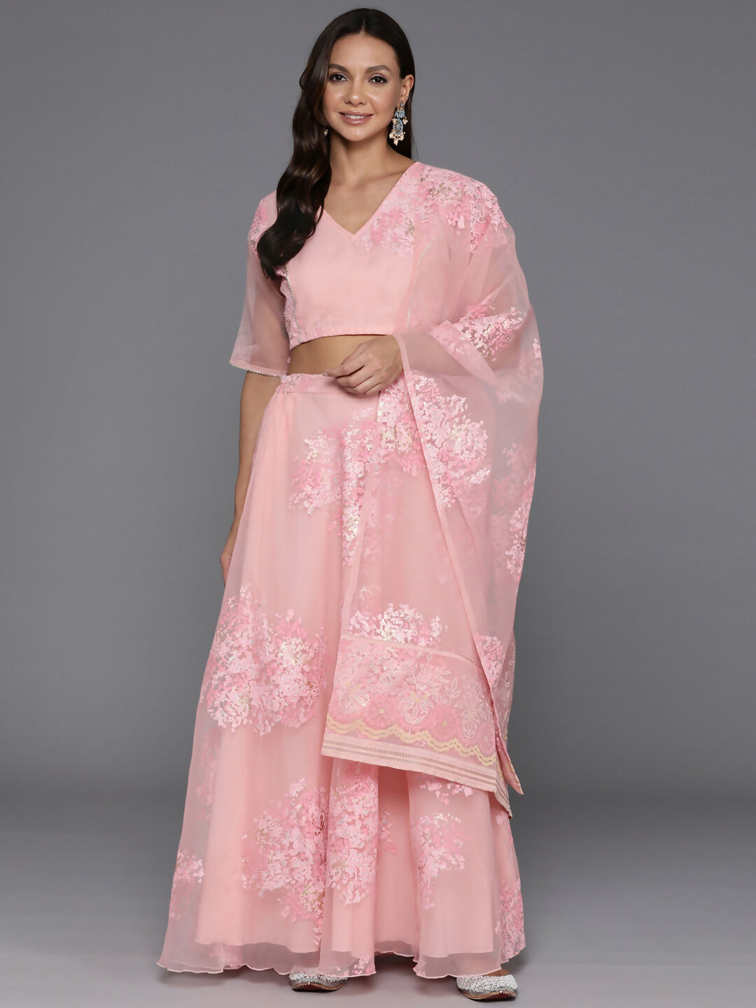 Ahalyaa women's wear Traditional wear lehenga choli - Pink - Distacart