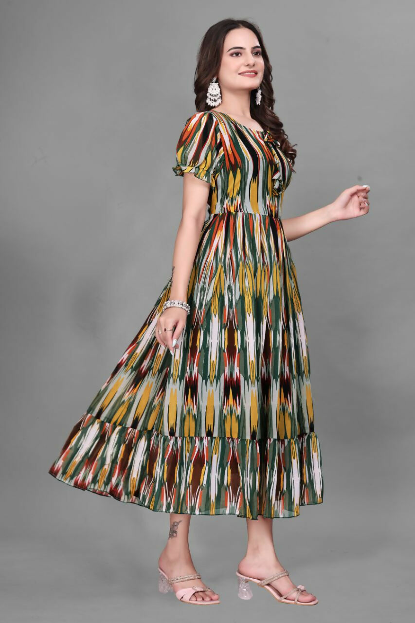 Preksha Creation Georgette Women Long Maxi Dress Type Gown