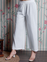 Thumbnail for Ode by House of Pataudi Embroidered Straight Kurta with Palazzos - Distacart