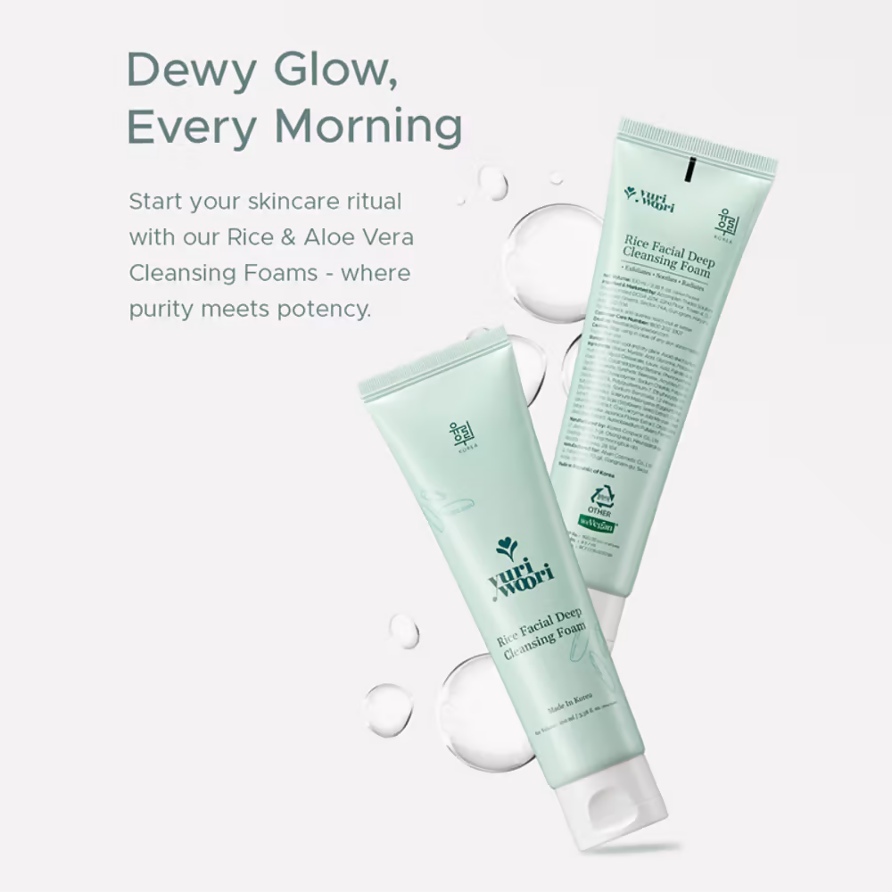 Yuri Woori Rice Facial Deep Cleansing Foam - Dista