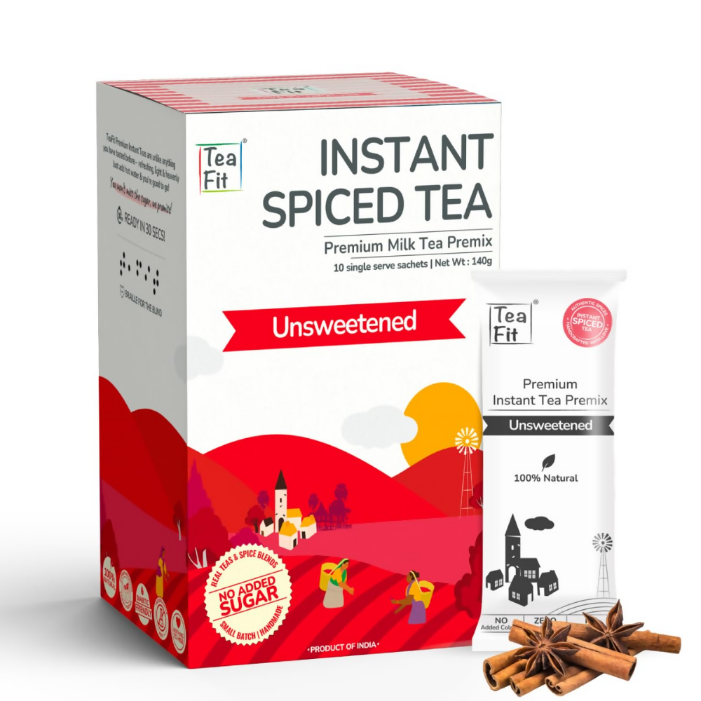 TeaFit Premium Zero Sugar Instant Tea Premix - Masala & Cardamom - Distacart