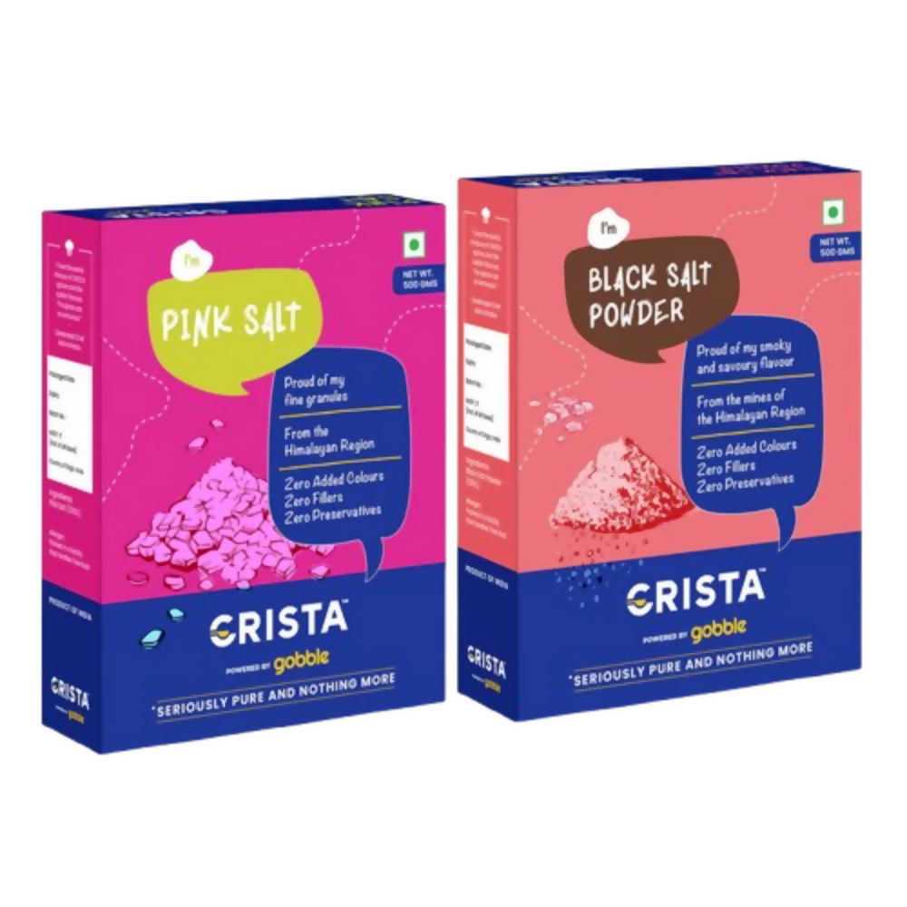 Crista Spices Pink Salt and Black Salt Powder - Distacart